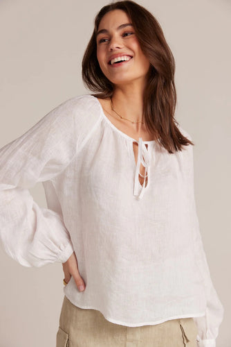 Bella Dahl | Shirred Linen Raglan Blouse