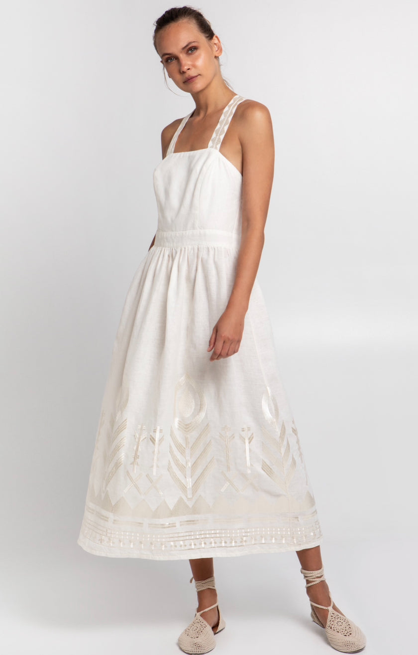 Greek Archaic Kori | Open Back Maxi