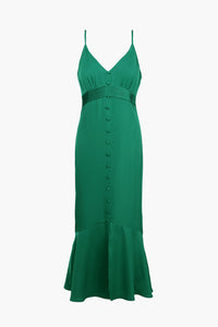 Adelyn Rae| Mandie Button Front Midi Dress