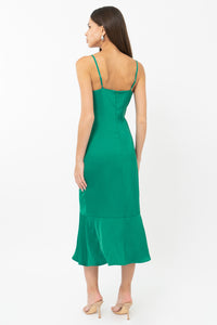 Adelyn Rae| Mandie Button Front Midi Dress