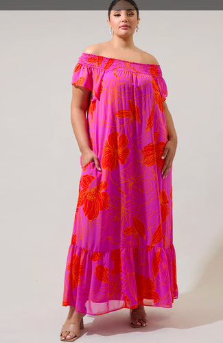 Sugar Lips | Jane Smocked Maxi Dress