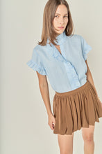 English Factory | Linen Ruffle Shirt