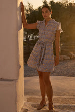 Oliphant | Ruffle Collar Button Mini Dress