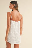 Mable | Flora Sequin Strap Shoulder Mini Dress