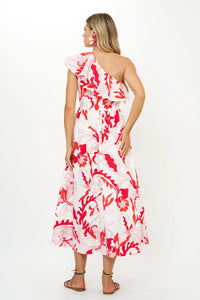 Oliphant | One Shoulder Ruffle Maxi
