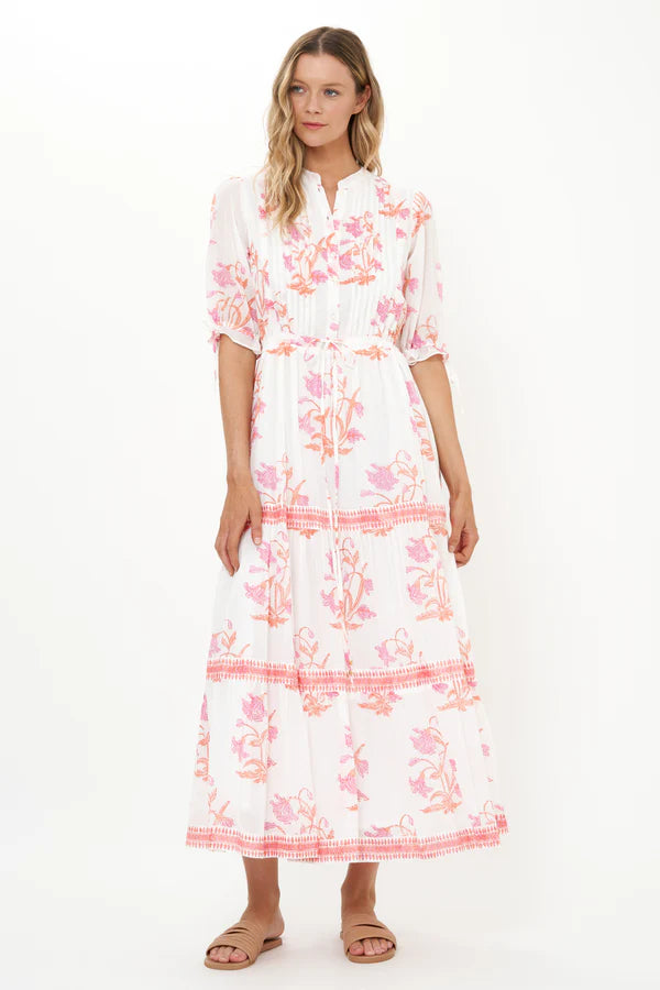 Oliphant | Cinched Pintuck Maxi In Ostini