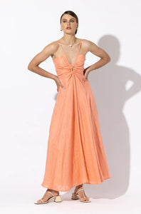 Lusana | Olivia Linen Maxi Dress