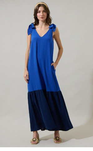 Sugarlips | Merideth Tie Shoulder Maxi