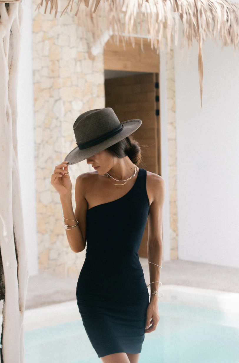 Stillwater | Ribbed One-Should Mini Dress