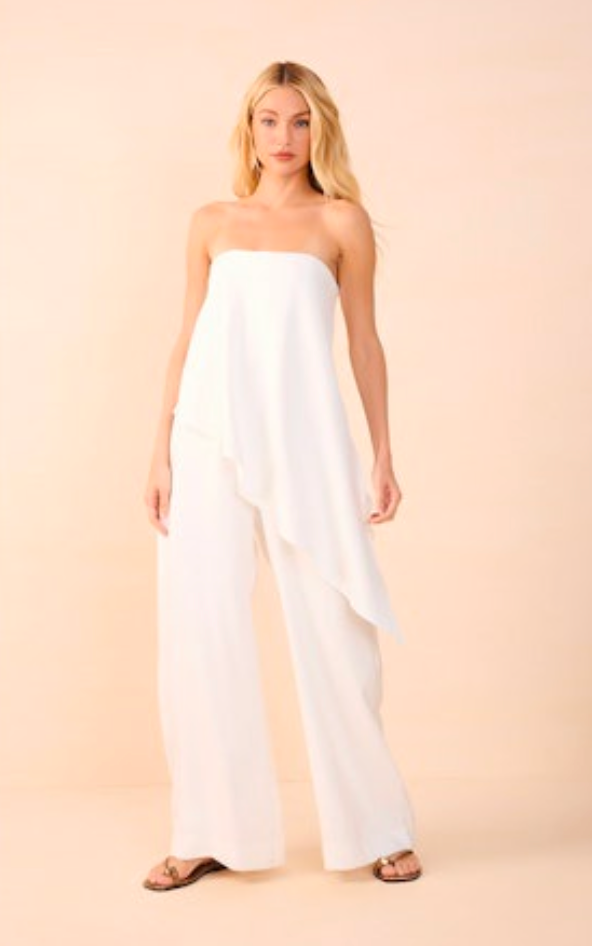 Dress To | White Layered Jumpsuit