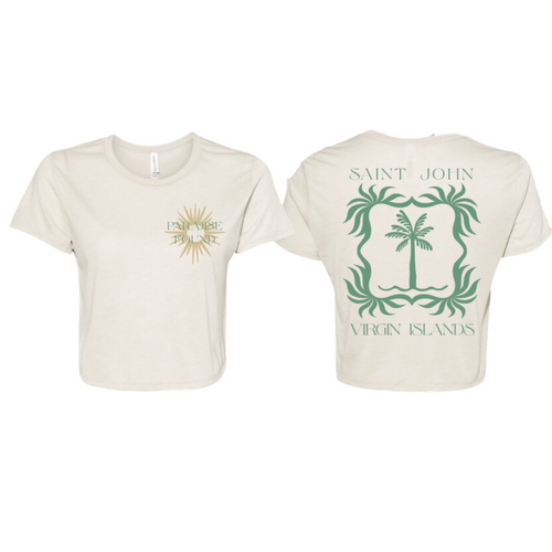 LULEE | Paradise Found Women's Crop Tee