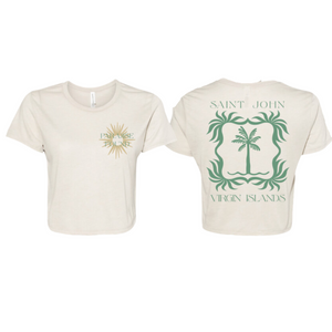 LULEE | Paradise Found Women's Crop Tee