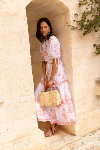 Oliphant | Cinched Pintuck Maxi In Ostini