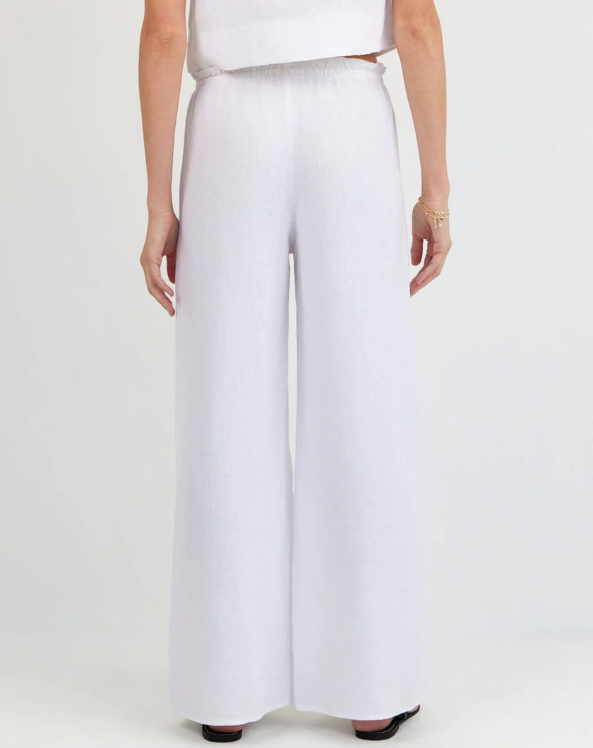 Bella Dahl | Ruffle Waist Wide Leg Pant