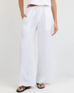 Bella Dahl | Ruffle Waist Wide Leg Pant
