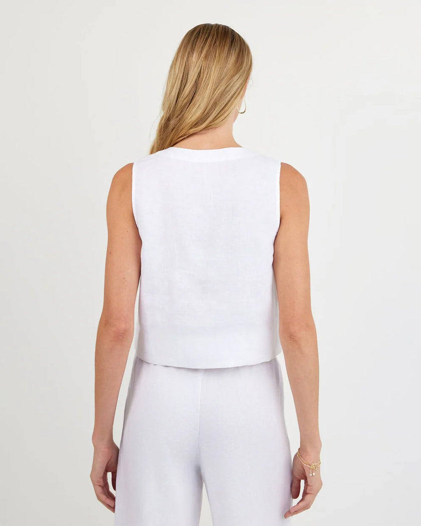 Bella Dahl | Sleeveless Half Placket Top