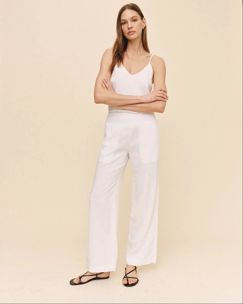 Bella Dahl | Smocked Waist Wide Leg Pants