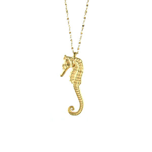 Catherine Weitzman | 18k Gold Seahorse on 24" Chain