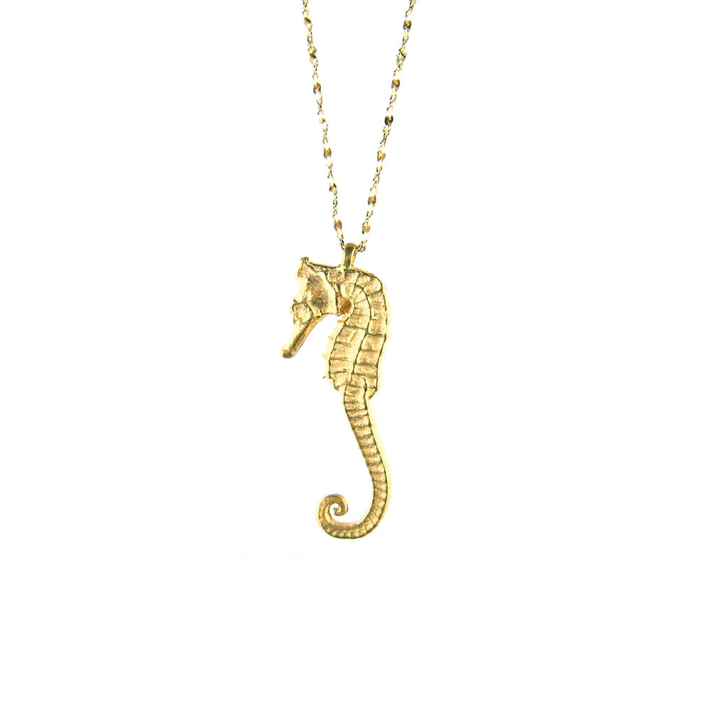 Catherine Weitzman | 18k Gold Seahorse on 24