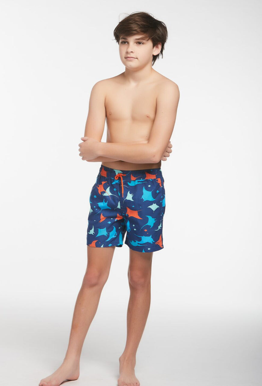 Le Club | Boy’s Elastic Waist Swim Trunks