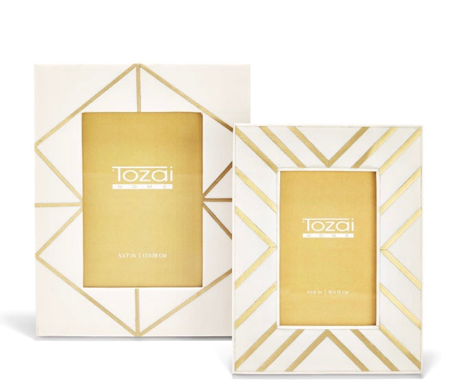 Tozai | Brass Angles Inlay Photo Frame