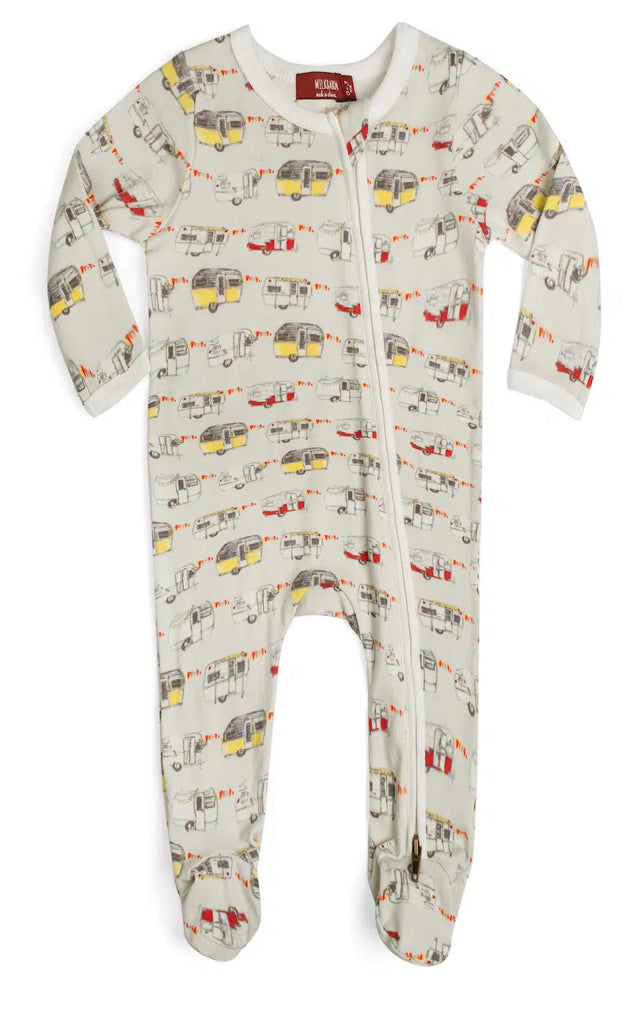 Milkbarn | Organic Footed Zipper Romper