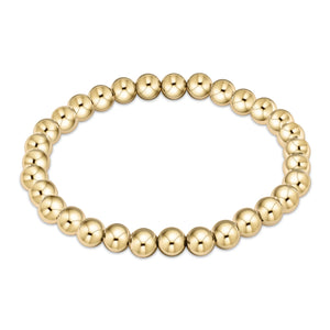 E Newton | classic gold 6mm bead bracelet