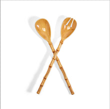 Two’s Company | Set of 2 Bamboo Touch Accent Salad Servers