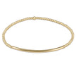E Newton | classic gold 2mm bead bracelet - bliss bar gold