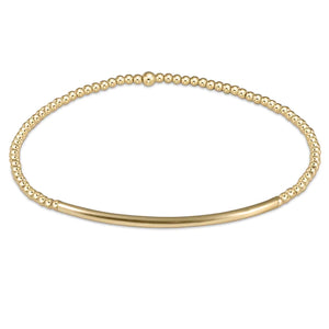 E Newton | classic gold 2mm bead bracelet - bliss bar gold