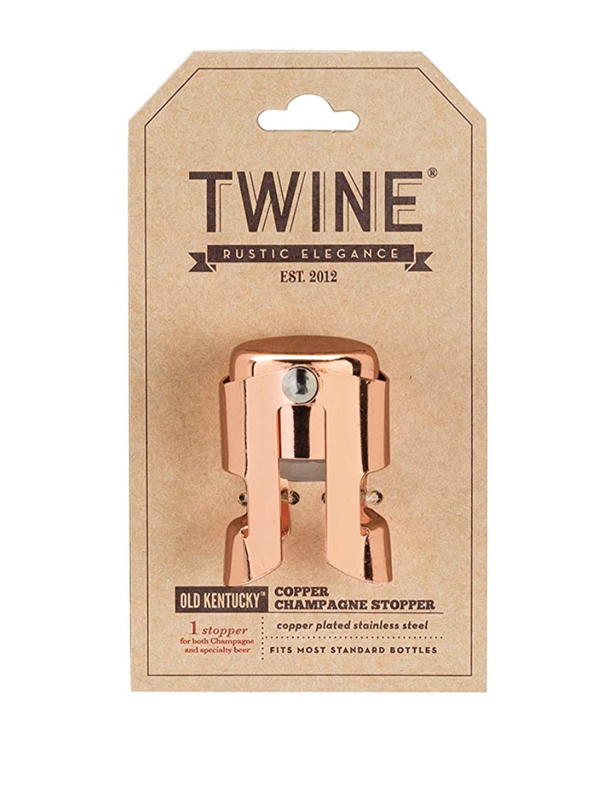 True Brands | Twine Copper Champagne Stopper