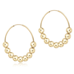 E Newton | Classic Beaded 6mm hoop