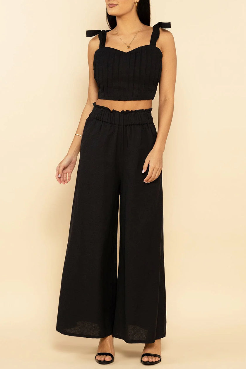 Shore | Black Palazzo Pant