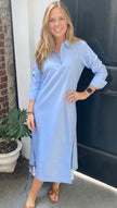 Madison Mathews | Darren Midi Dress w/ Tassel Hem