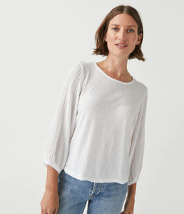 Michael Stars | Iliana Mix Fabric Top