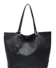 Jen &Co. | Iris Leather Tote w/ Snap Closure and Inner Crossbody