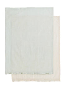 Shiraleah | Set of 2 Frilly Tea Towels Mint