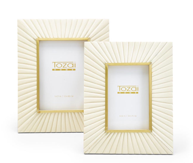 Tozai | Sunburst Photo Frames w/ Brass Border