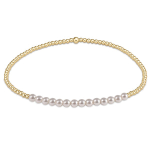 E Newton | gold bliss 2mm bead bracelet