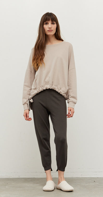 Grade & Gather | Drawstring Hem Pullover Top