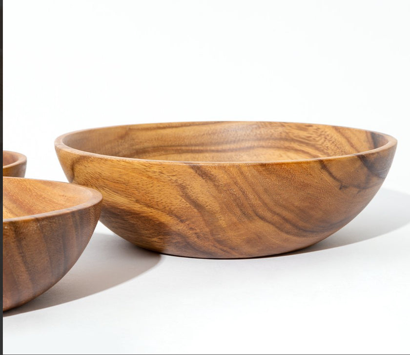 The Little Market | Acacia Wood Salad Bowl