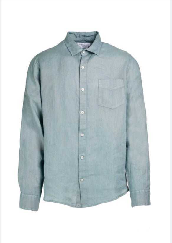 Haris Cotton |  Linen L/S Button Up Shirt curve